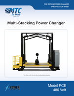 MTC Brochure for multi stacking power changer battery handling equipment - front cover
