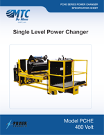 MTC Brochure for single level power changer battery equipment - front cover
