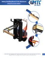 MTC Brochure for battery handling beam - front cover