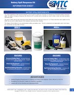 MTC Brochure for battery spill response kit - front cover