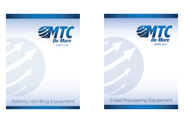 MTC resources of catalog covers for forklift battery handling equipment and food processing equipment
