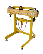 battery accessoies - MTC portable handling beam - fork lift attachment storage