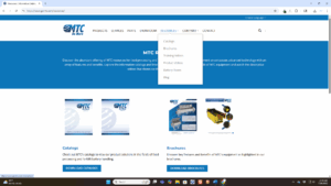 Screenshot of MTC's website Resource Page